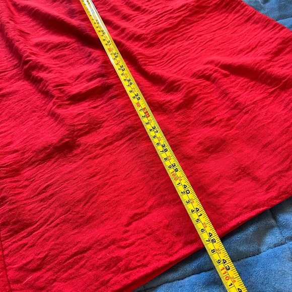 Elegant Red Wide-Leg Pants - Picture 5 of 7